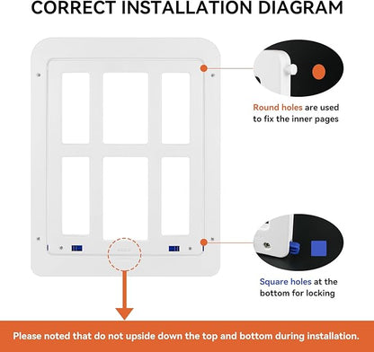 PETLESO Dog Door for Sliding Door, Lockable Dog Screen Door - Image 4