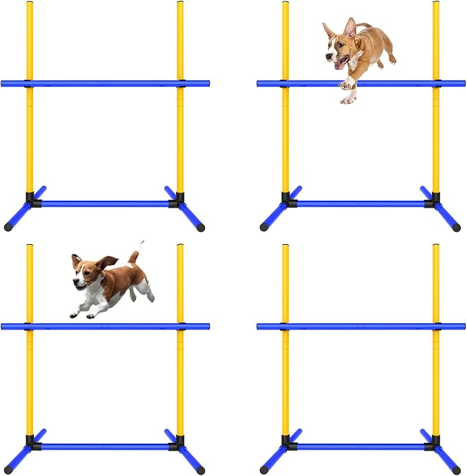 Dog Agility Hurdle Training Set, 4-Sets Jump Bar Equipment - Image 6