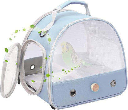 Bird Carrier, Portable Small Bird Parrot Parakeet Carrier by halinfer