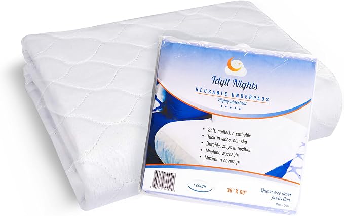 Washable Incontinence Bed Pad 36x60 – Soft, Absorbent & Waterproof Mattress - Image 2