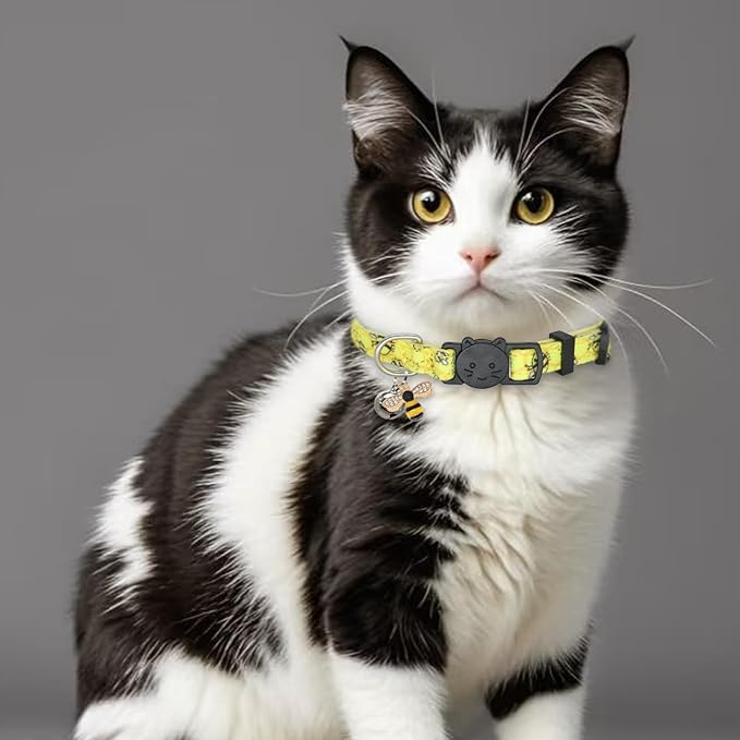 Cat Collar Breakaway, 2 Pack Cotton Cats Collars - Image 7