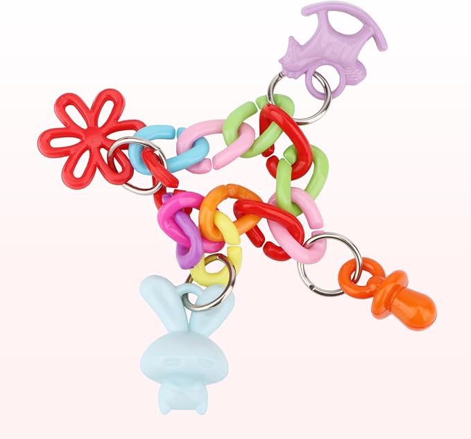 Hypeety Bird Parrot Foot Toy Chewing Swing Bite Toy Plastic Parrot Toys Bird - Image 4