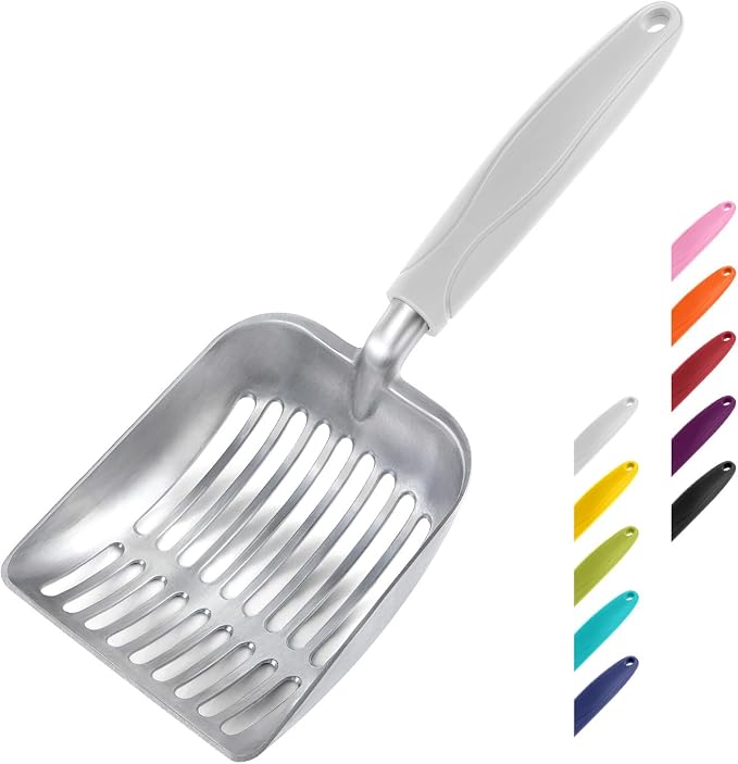 WePet Cat Litter Scoop, Aluminum Alloy Sifter, Kitty Metal Scooper, Deep Shovel by WePet