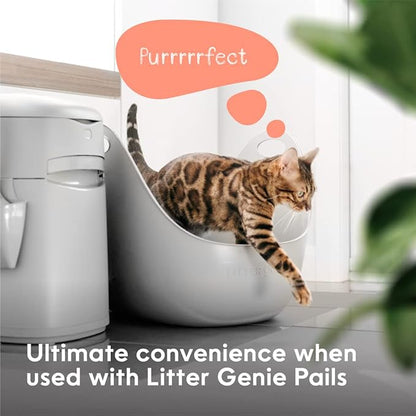 Litter Genie Cat Litter Box | Portable, High Sided Cat Litter Box - Image 6