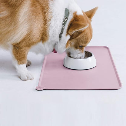 AUDWUD Silicone Waterproof Pet Feeding Mats, Anti Slip Bowl Pad, Dog Mat - Image 7