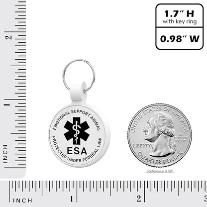 ESA Dog Tag, QR Code Dog Tag, Modifiable Free Pet Online Profile, Scannable QR - Image 4