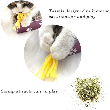 PEEKAB Cat Scratcher Cardboard Wide Scratching Board Reversible Corrugate Cat - Image 4