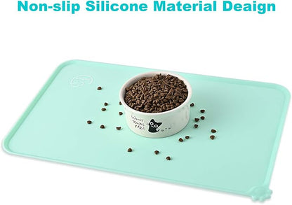 Silicone Waterproof Dog Cat Pet Feeding Mats, Non Slip, Easy Clean Pet Dog Cat - Image 5