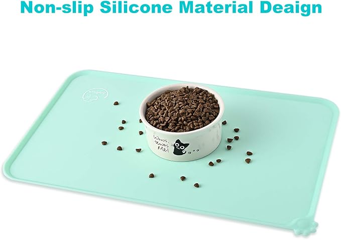 Silicone Waterproof Dog Cat Pet Feeding Mats, Non Slip, Easy Clean Pet Dog Cat - Image 5