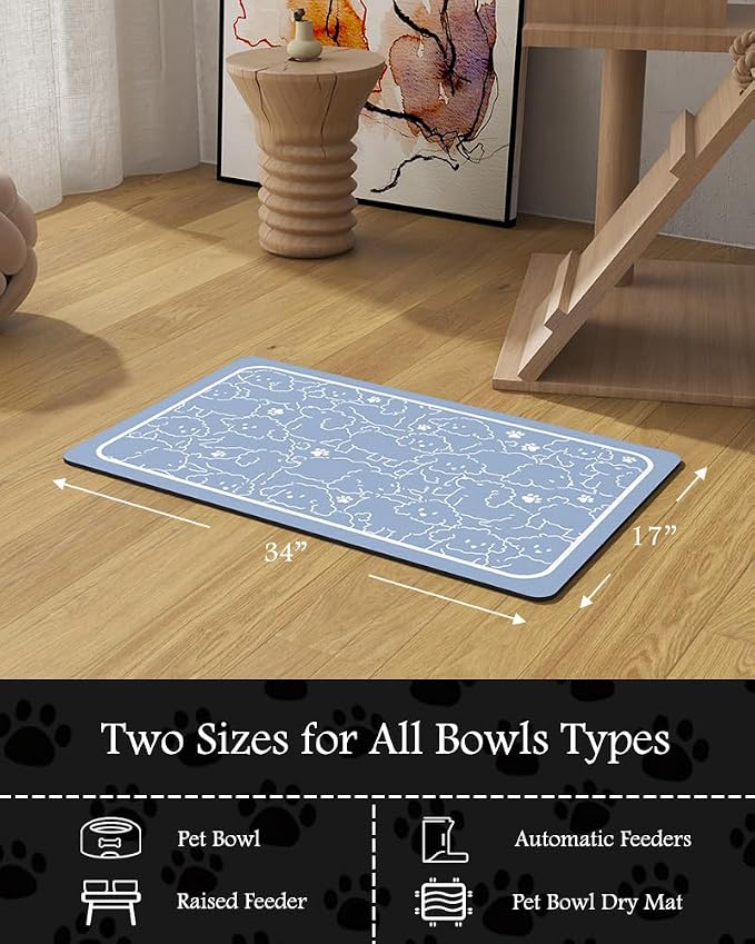 Pet Feeding Mat-Absorbent Dog Mat - Image 7