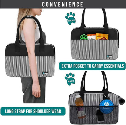 PetAmi Dog Purse Carrier for Small Dogs, Airline Approved Soft Sided Pet Carrier - Image 6