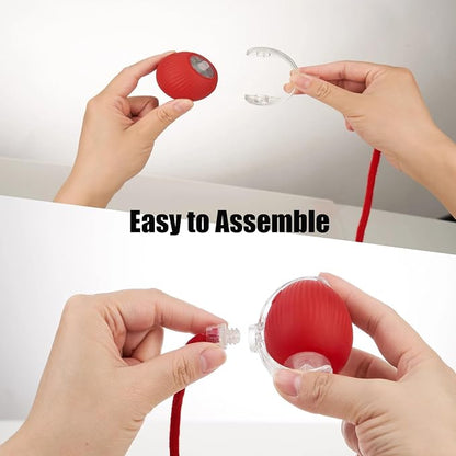 Interactive Dog Cat Toy Ball, Upgraded Rechargable Smart Automatic Rolling Pet - Image 5