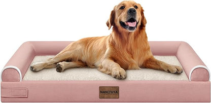 Large Dog Bed Orthopedic Washable: Beds Bolster XL Bed Big XLarge Dogs Memory by Nanuya