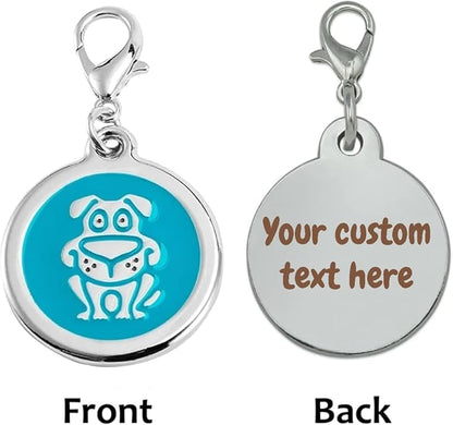 Personalized Funky Dog Design Pet ID Tags - Image 2