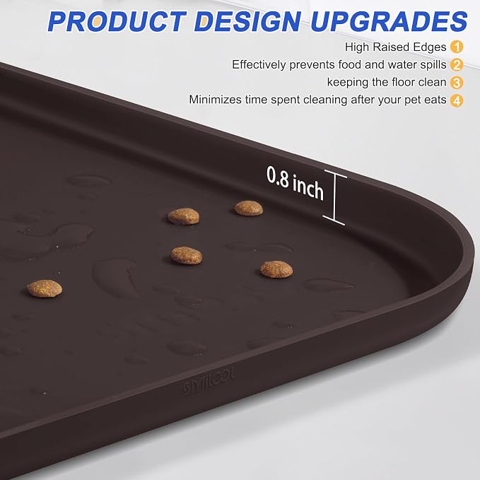 Silicone Pet Feeding Mat with Raised Edge - Image 4