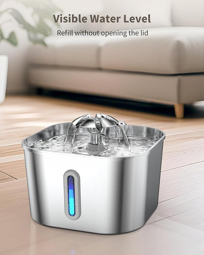 Cat Water Fountain Stainless Steel - Image 6