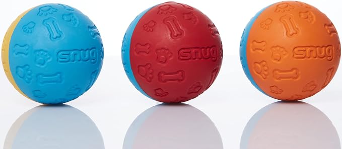 Snug Rubber Dog Balls for Small and Medium Dogs - Image 2