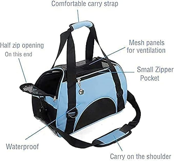 Cat Carrier, Soft-Sided Pet Travel Carrier - Image 4