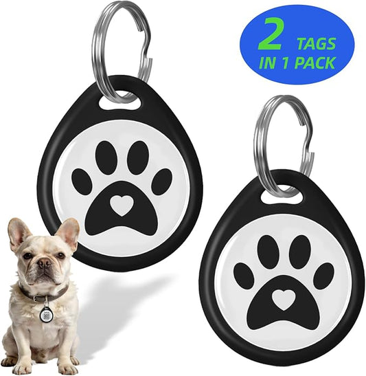 2 Pack QR Code Dog ID Tags for Collar, Smart Personalized Pet ID Tag by Taghelp