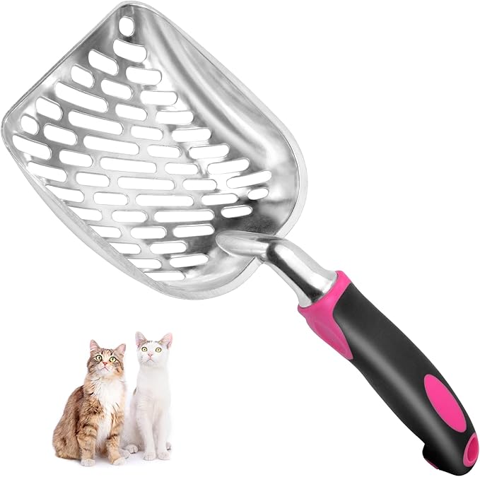 Cat Litter Scoop-Metal Cat Scooper-Long Handle Scoop, Cat Scooper-Poop by Apidgrowth