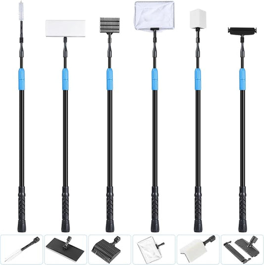 AquaMiracle 6 in 1 Aquarium Cleaning Tool Kit Fish Tank Cleaning Kit by AquaMiracle