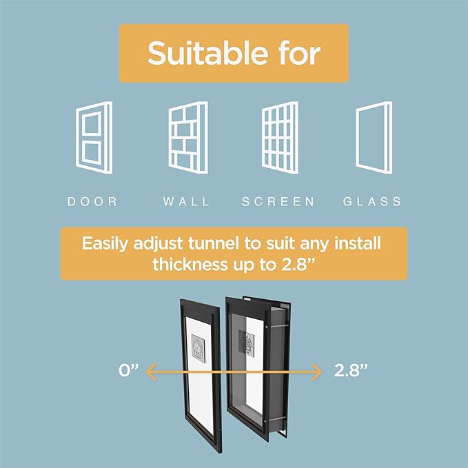 Hakuna Pets Deluxe Aluminum Pet, Cat and Dog Door - Image 6