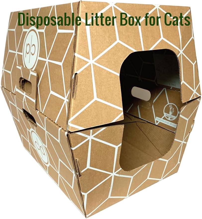 Tallest Disposable Cat Litter Box 15 Trays 2 Trays Litter Box Low Entry - Image 9
