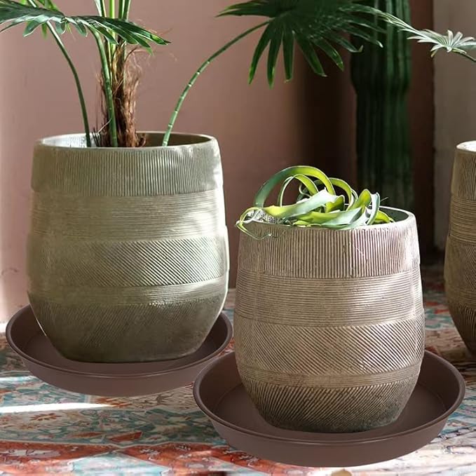 2 Pack of 20 21 inch Plant Saucer Round, Deep Plant Saucers - Image 2