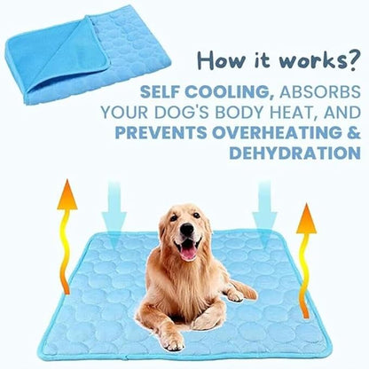 Dog Cooling Mat, Pet Cooling Mats, Summer Cool Pads Pet Mat Outdoor - Image 2