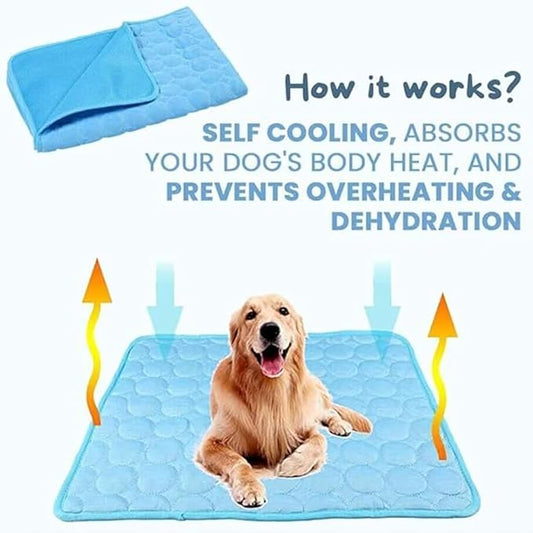 Dog Cooling Mat, Pet Cooling Mats, Summer Cool Pads Pet Mat Outdoor - Image 2