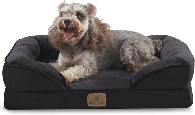 Bedfolks Orthopedic Dog Bed Extra Small, Waterproof Dog Sofa Bed - Image 8