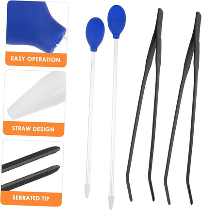 Yardwe 4pcs Aquarium Tank Cleaner Tools Set Tweezers Pipette Easy Water Change - Image 5