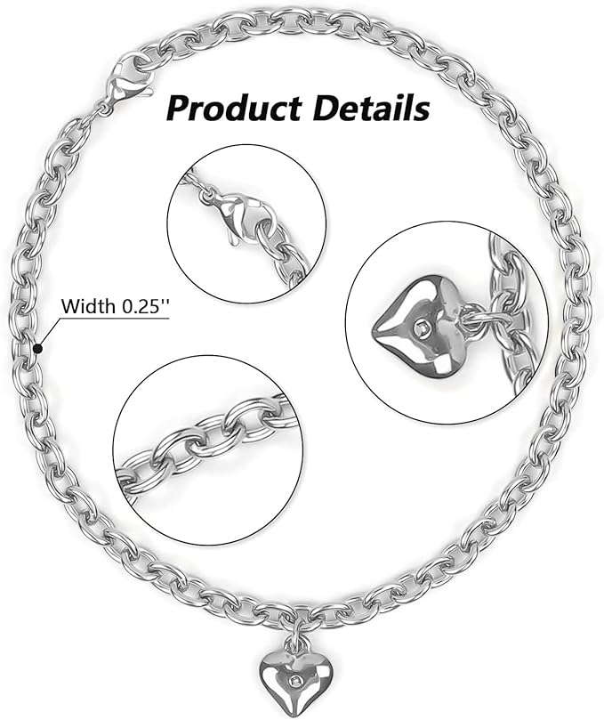 HOWWFALY Dog Collar and Cat Chain Necklace Stainless Steel Adjustable 18K - Image 4