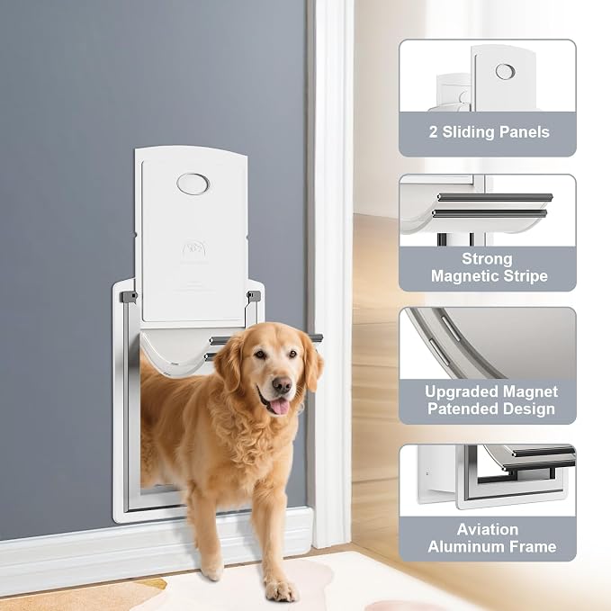 Dog Door for Wall, Steel Dog Door - Image 2