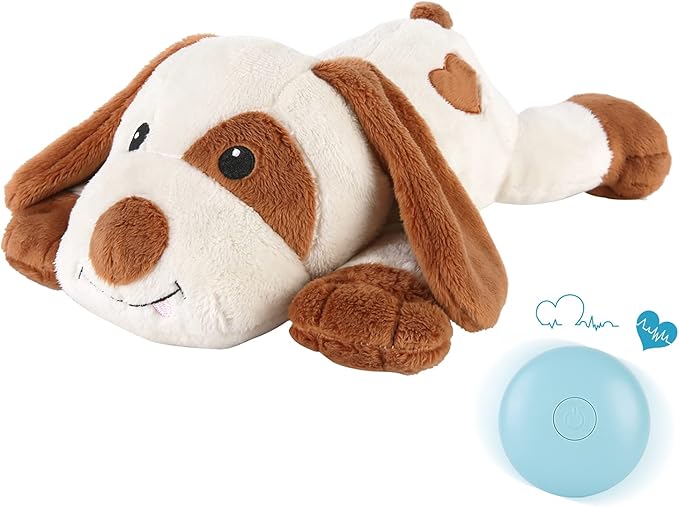 Heartbeat Dog Toy for Puppy- Helps for Dog Anxiety Relief and Calming Aid by WEOK