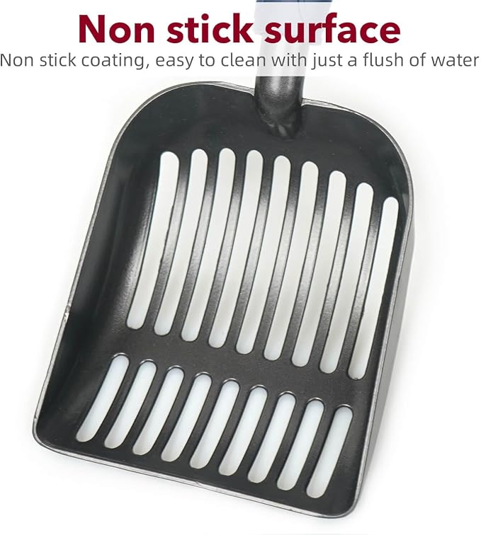 Cat Litter Scoop, Kitty Metal Scooper, Aluminum Alloy Sifter, Kitten Pooper - Image 3