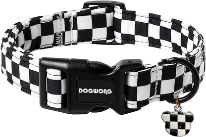 DOGWONG Checkered Dog Collar by DOGWONG