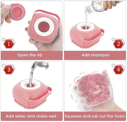 Pet Bath Massage Brush Puppy Dog Cat Grooming Cleaning Soft - Image 4