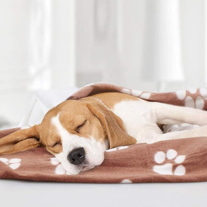 Comsmart Dog Blankets for Small Dogs, 6 Pack Puppy Blanket Cute Paw Print Pet - Image 7