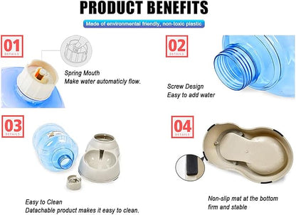 Pet Feeding Solution Automatic Cat & Dog Cafe Feeder and Water Dispenser in Set - Image 5