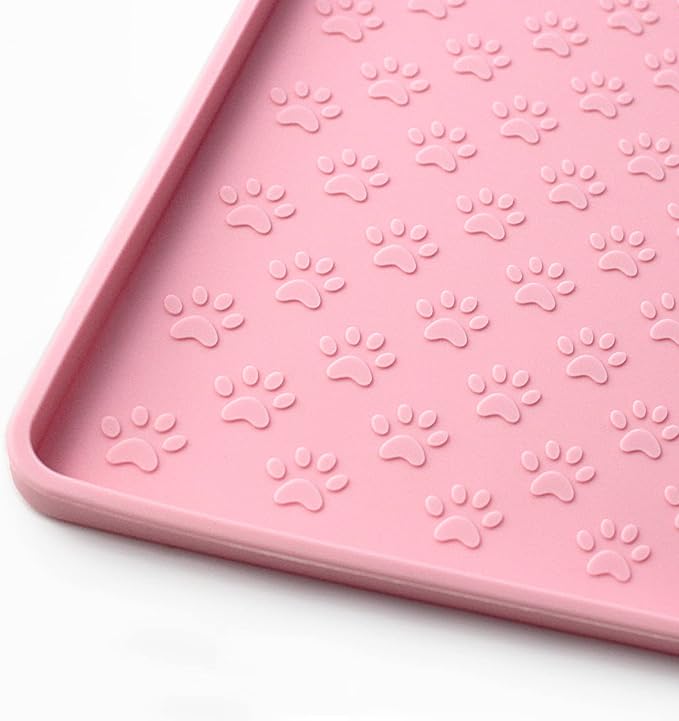 Ptlom Pet Placemat for Dog and Cat, Mat for Prevent Food and Water Overflow by PTLOM