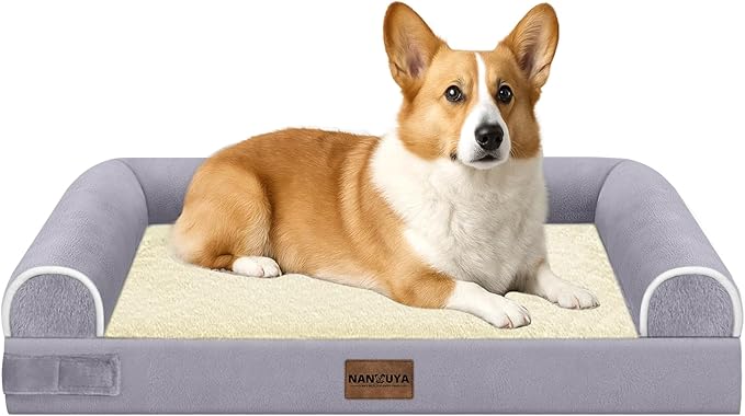 Medium Large Dog Bed Orthopedic Washable: Beds Bolster Medium Large Sized Dog by Nanuya