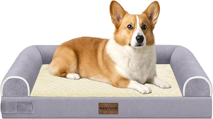 Medium Large Dog Bed Orthopedic Washable: Beds Bolster Medium Large Sized Dog by Nanuya