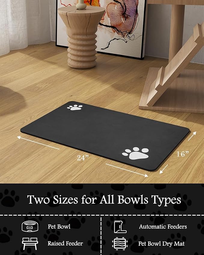 Pet Feeding Mat-Absorbent Dog Mat - Image 7