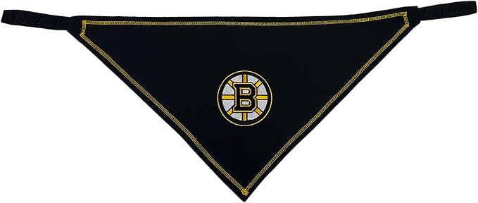 Pets First NHL Boston Bruins TIE Bandana, Size Large/X-Large. Dog Bandana Scarf - Image 4