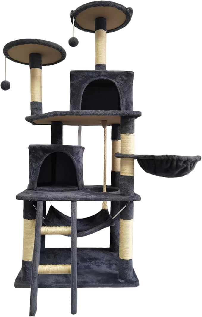 Cat Tree 60.63 inches Cat Tower by Unknown
