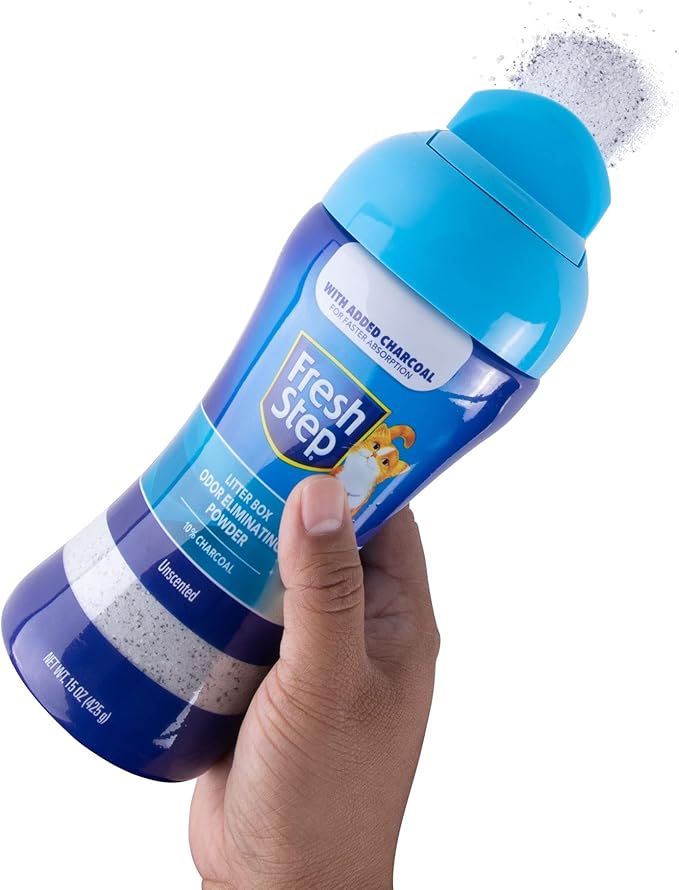 Fresh Step Litter Box Charcoal Odor Eliminator Powder, Cat Litter Deodorizer - Image 6