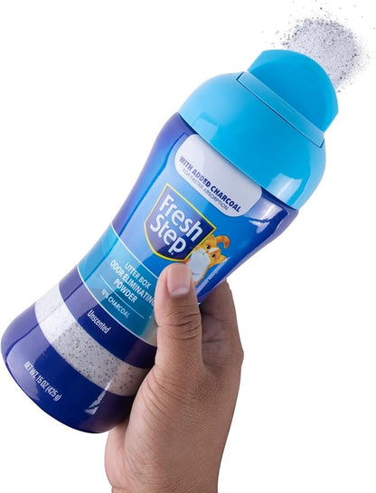 Fresh Step Litter Box Charcoal Odor Eliminator Powder, Cat Litter Deodorizer - Image 6