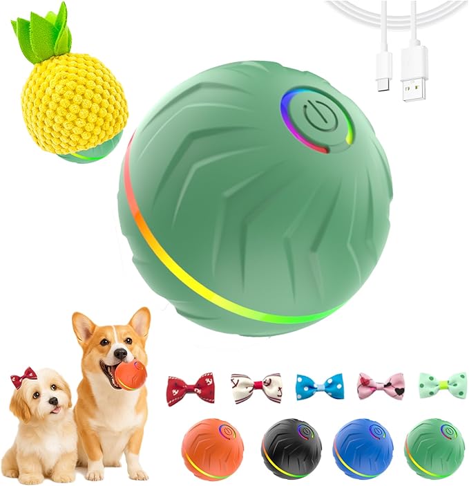 2026 T01 Interactive Dog Toys Dog Ball, Automatic Rolling and Bouncing Moving by Unknown