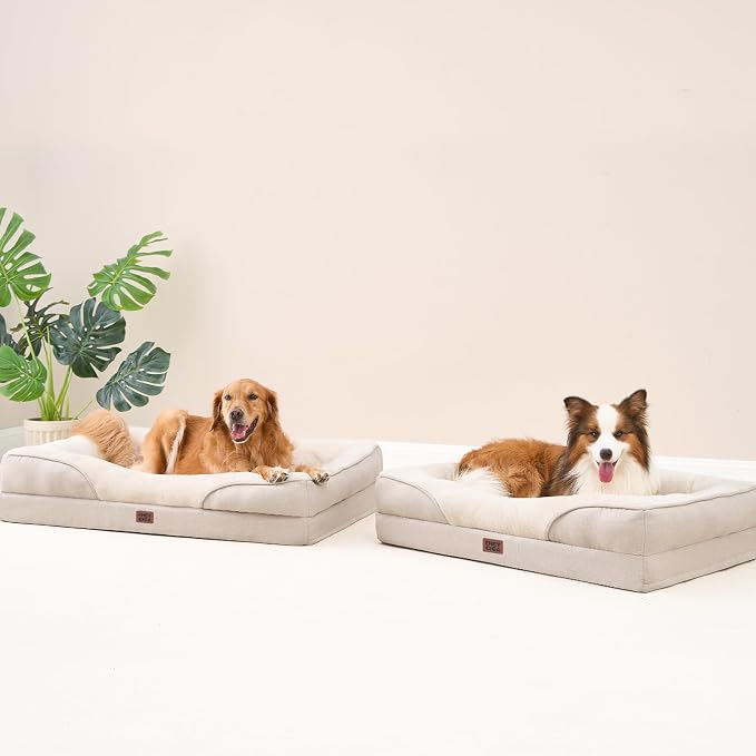 EHEYCIGA Orthopedic Dog Bed for Large Sized Dog, Waterproof Liner & Washable - Image 8